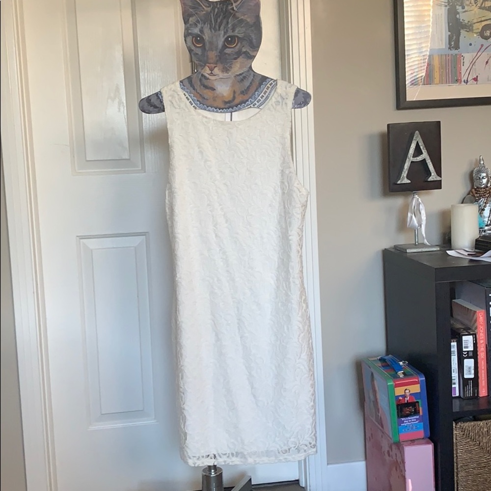 Lacey white dress